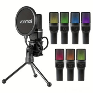 میکروفون استودیویی بی سیم کندانسور Yanmai مدل SF-777W RGB