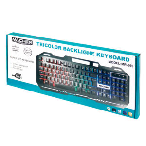 کیبورد MR-365 RGB سیم دار گیمینگ مچر MACHER