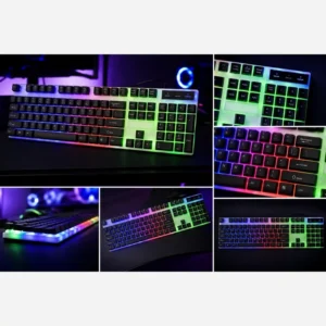 کیبورد گیمینگ سیم دار RGB مدل ریوان RIVAN